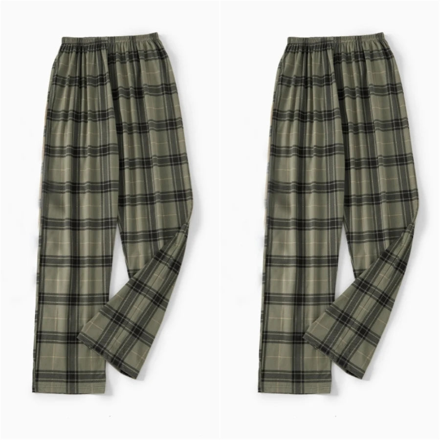 Men's Printed Long Pajama Pants with Pack Options