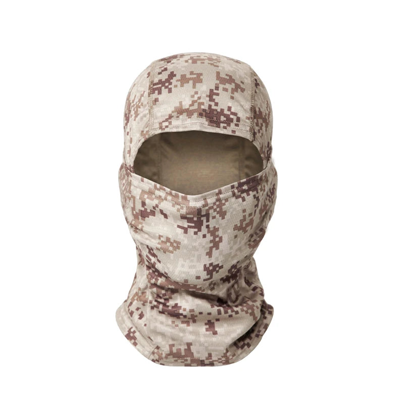 Full Face Balaclava Hood with Solid and Camouflage Options