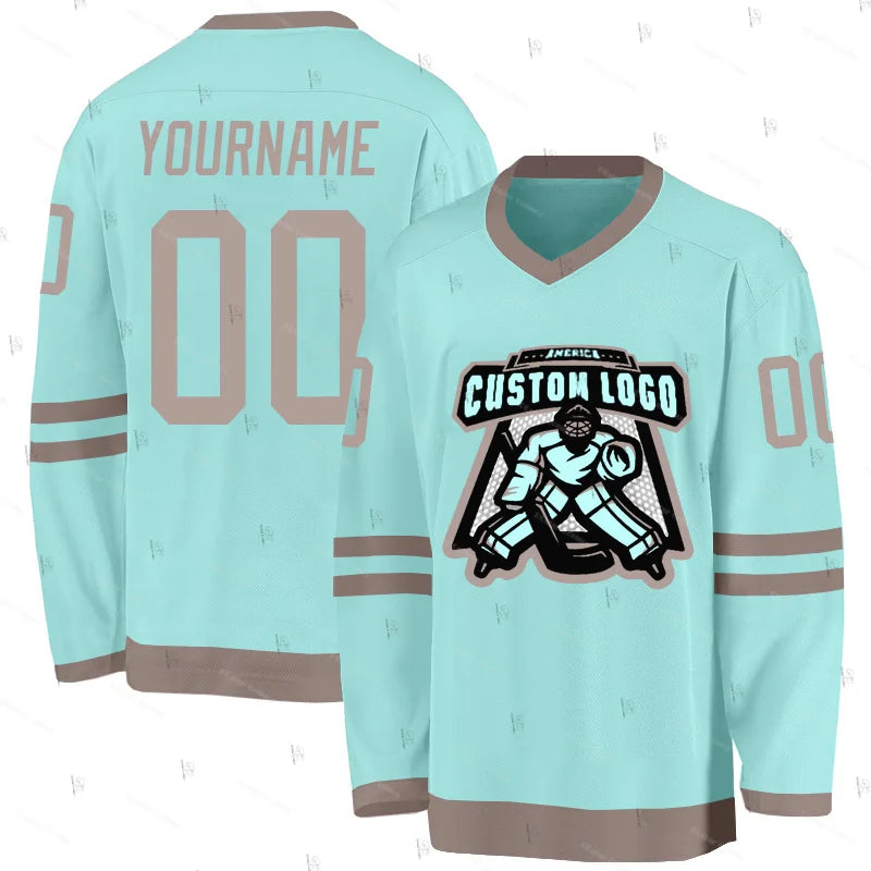 Gradient Number Design Long Sleeve Jersey For Sports Outfits