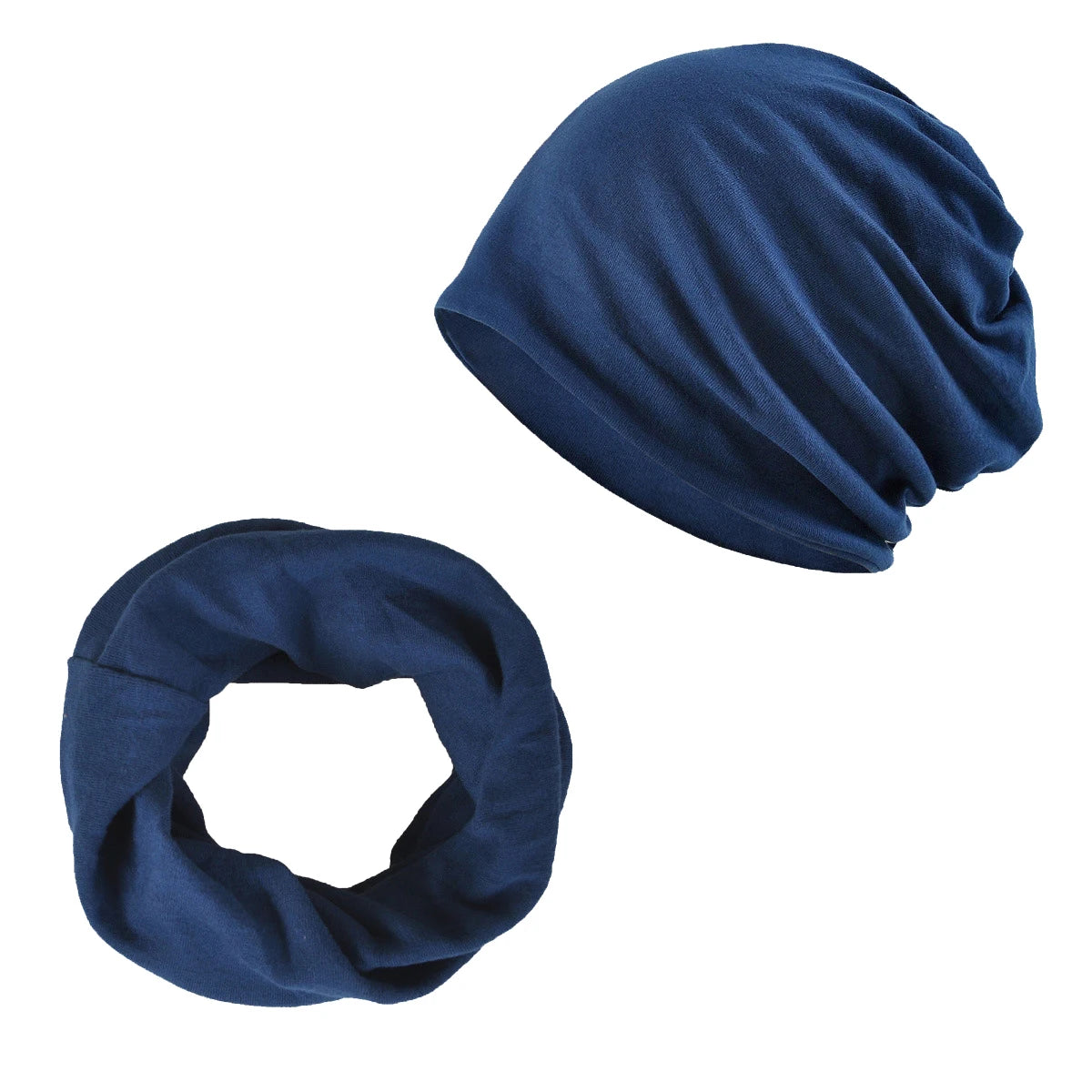 Solid Slouchy Knit Beanie with Soft Drape Shape