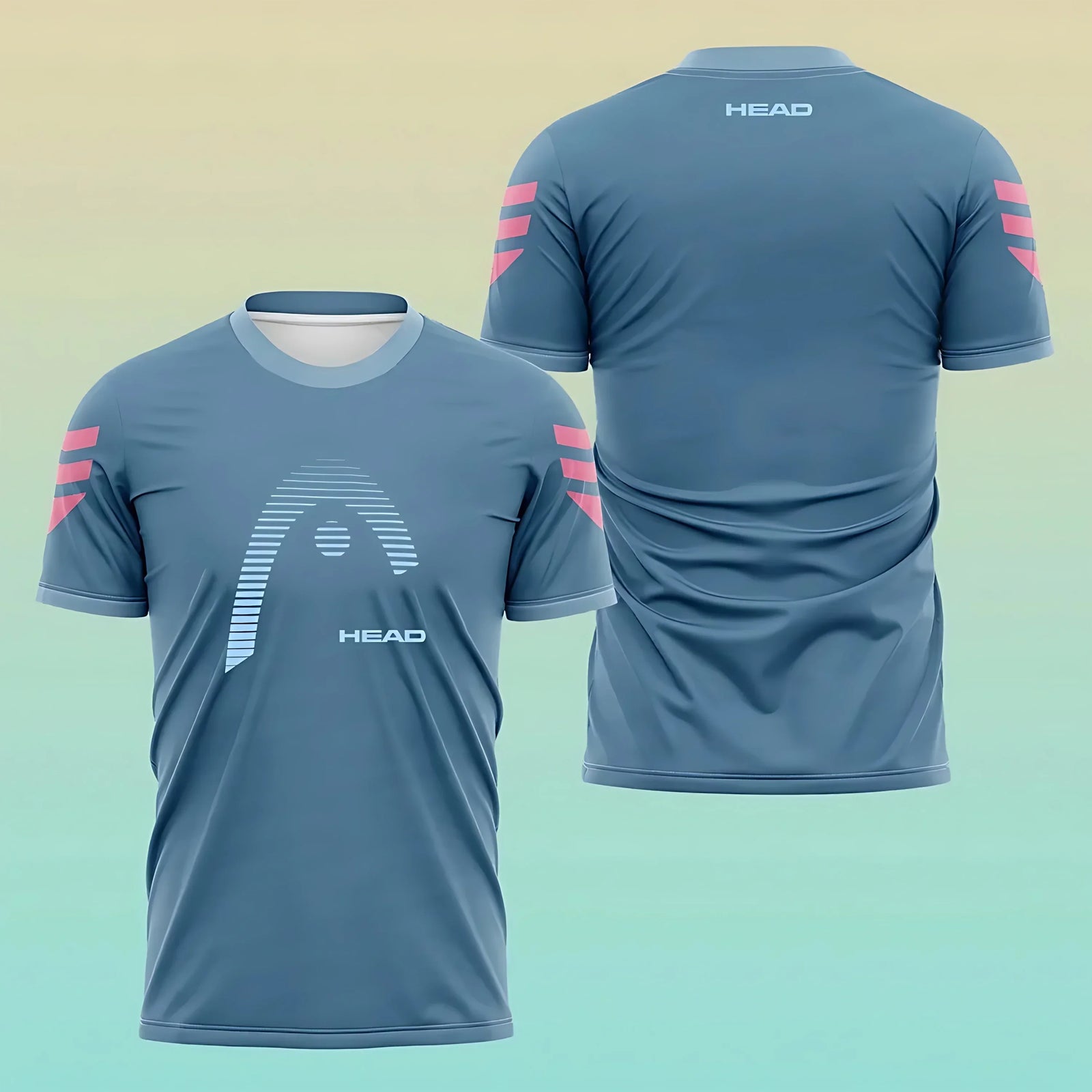 Tennis Graphic Short Sleeve Crew Neck Sports T Shirt