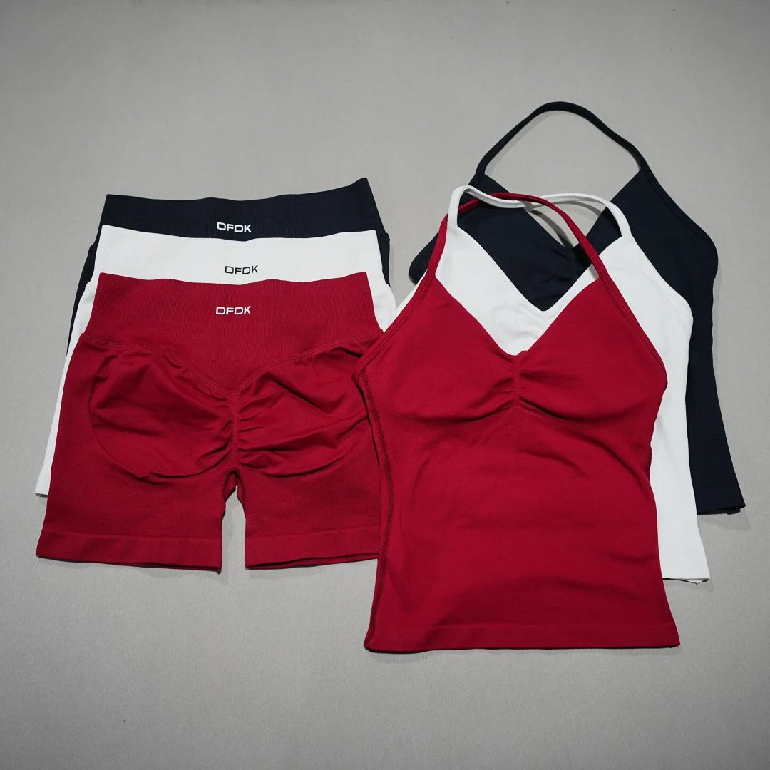 Women's Tank And Shorts Yoga Set For Workout Outfits