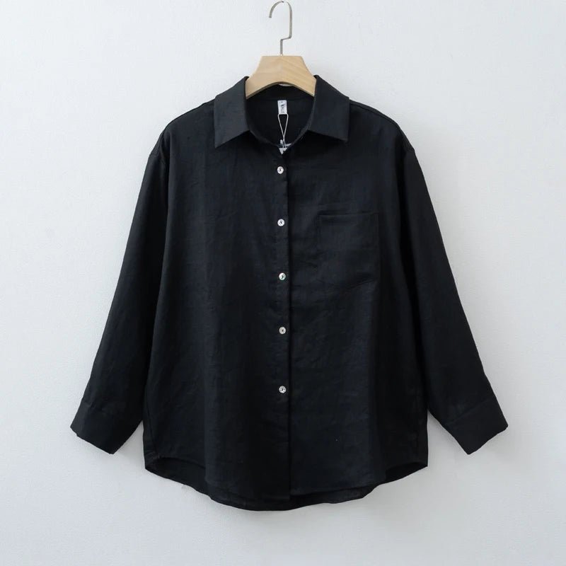 Women's Collared Long Sleeve Shirt