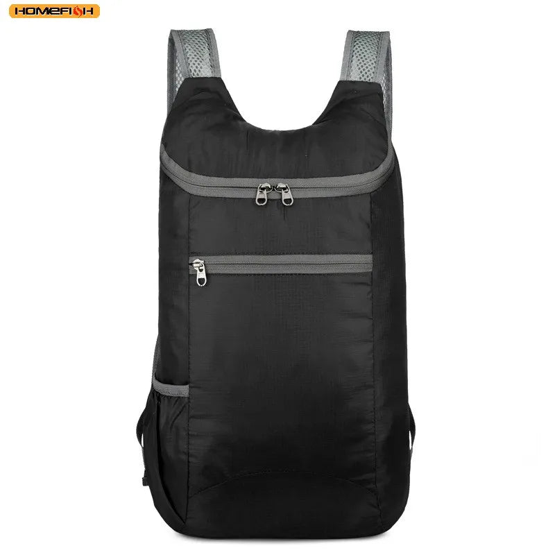 Foldable Daypack with Zippered Front Pocket and Shoulder Straps