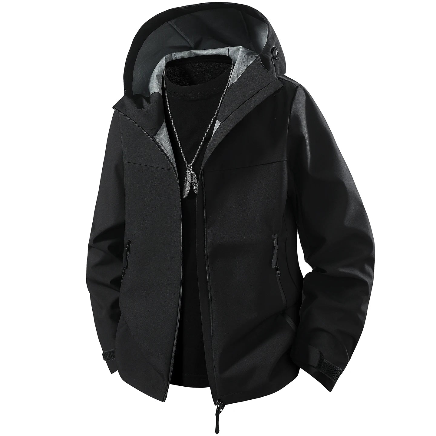 Unisex Waterproof Oil-Resistant Hiking Jacket for Outdoor Use
