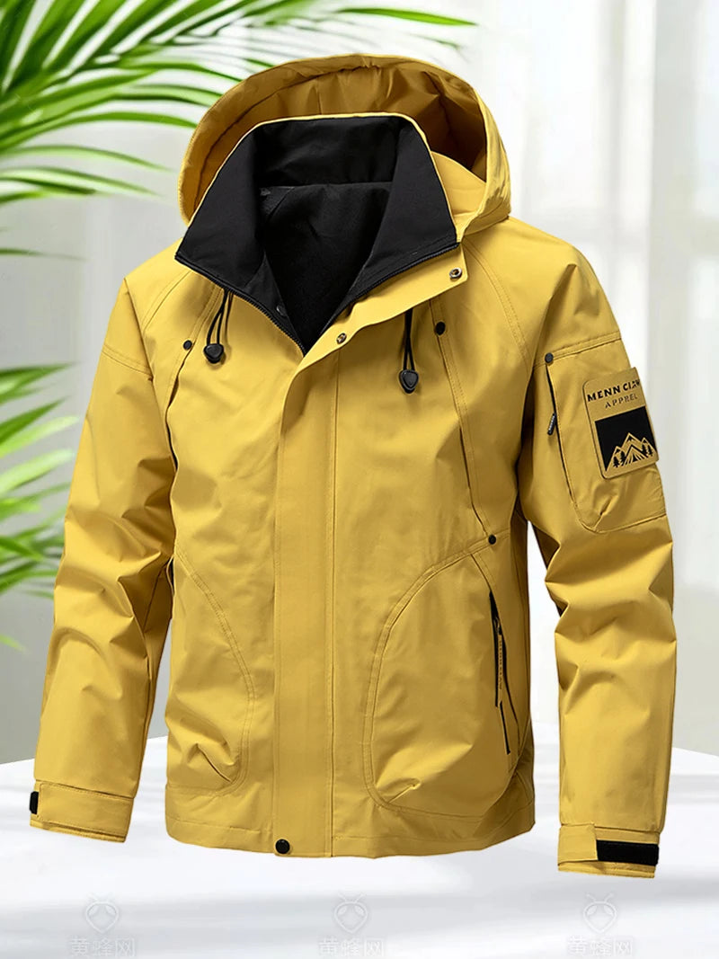 Hooded Zip-Front Softshell Jacket