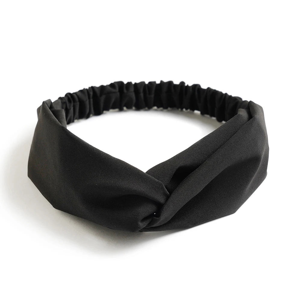 Floral Print Twist Front Elastic Headband for Everyday Hair Styling