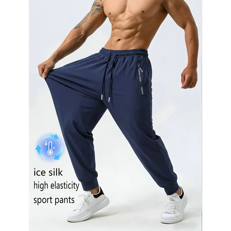 Men's Elastic Waist Casual Pants For Everyday Wear