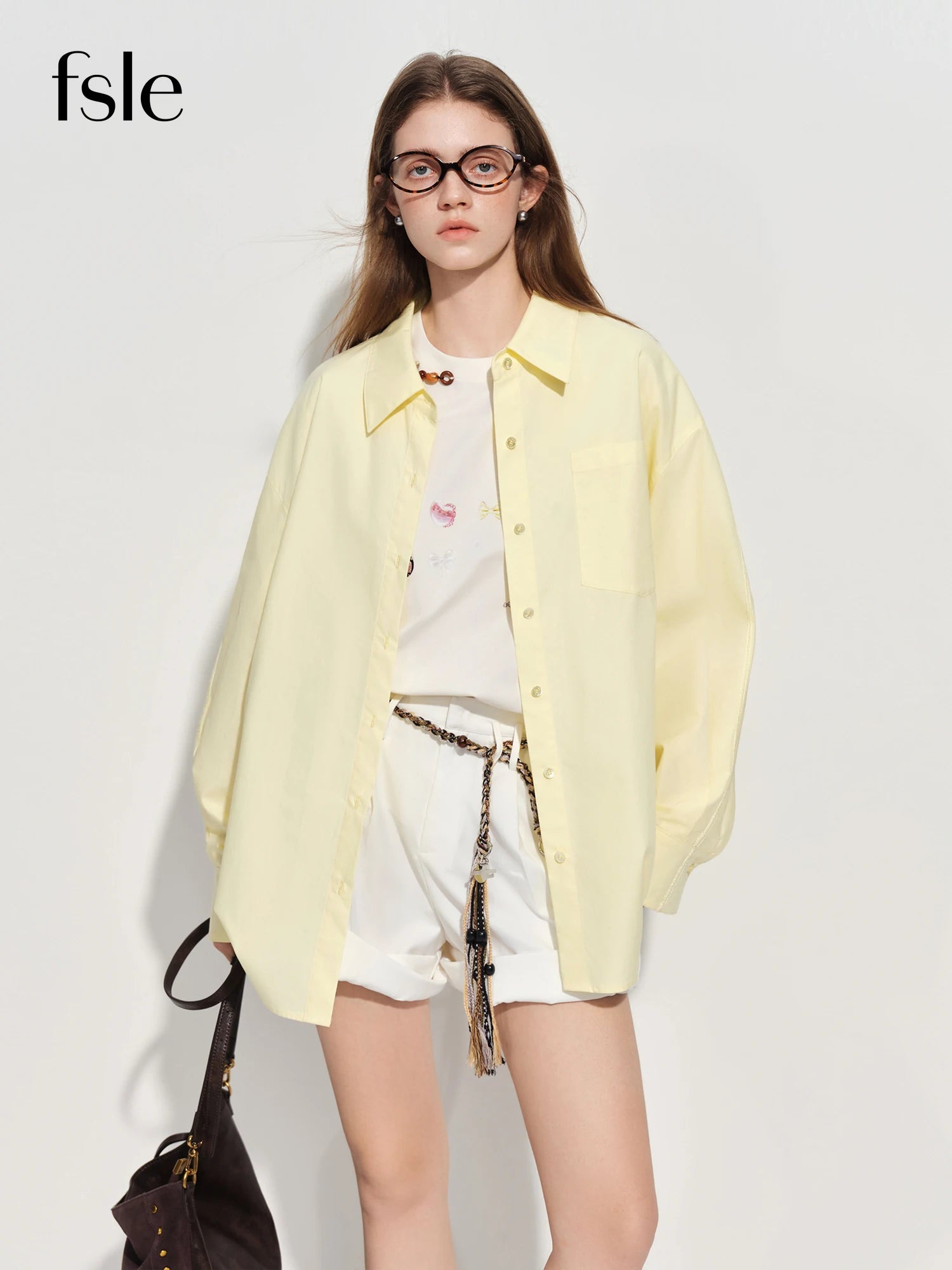 Women's Oversized Dropped Shoulder Button Front Shirt