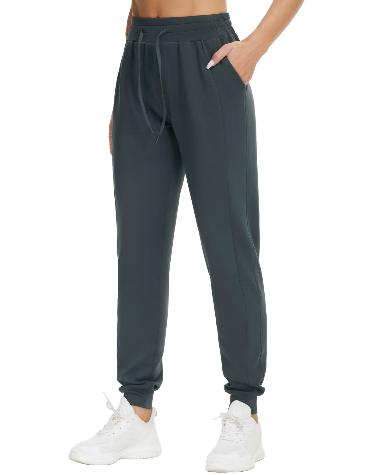 Women's Cuffed Drawstring Yoga Pants For Workout Outfits