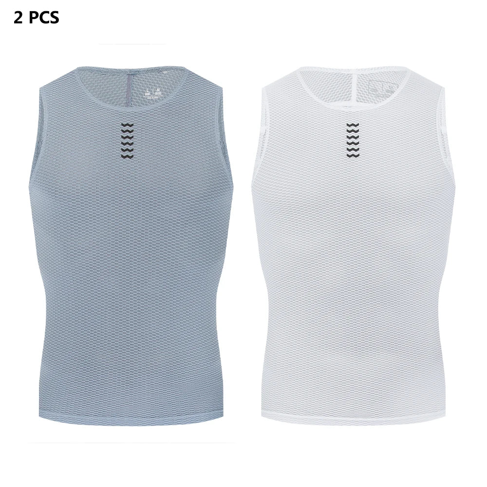 Sleeveless Crew Neck Cycling Base Layer Tank Top