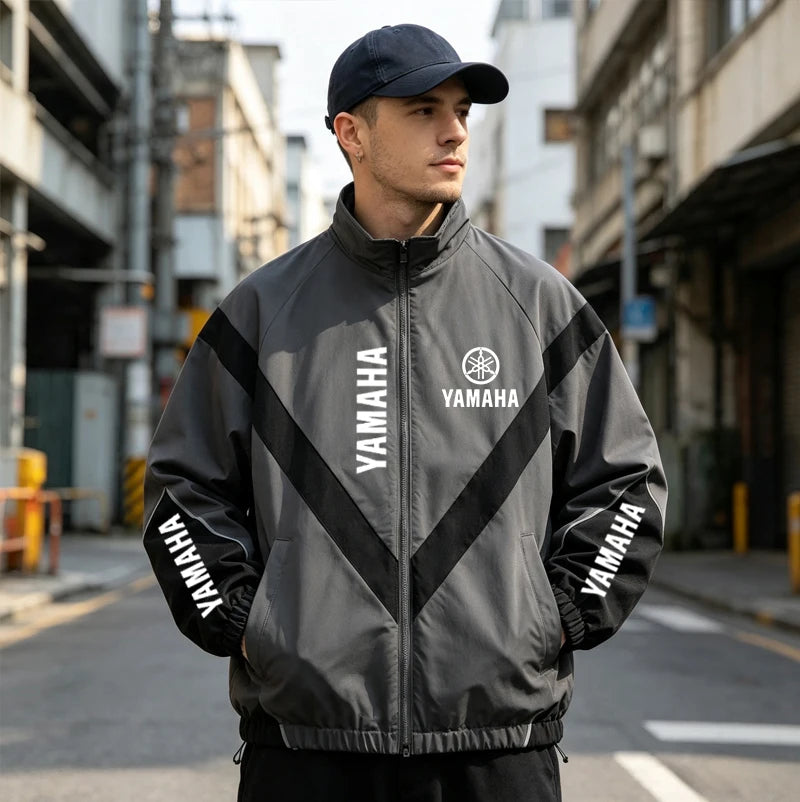 Color Block Long Sleeve Casual Streetwear Racing Style Jacket