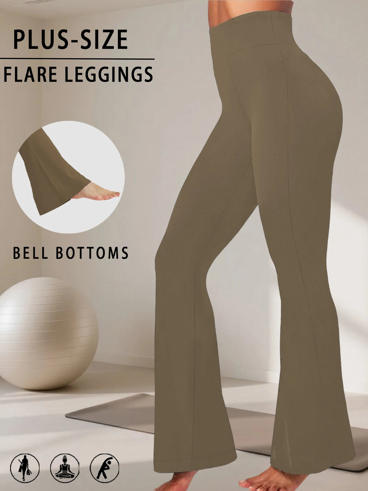 Women's High Waist Flared Leggings For Workout Outfits