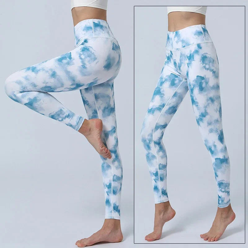 Women's Printed High-Waist Workout Leggings