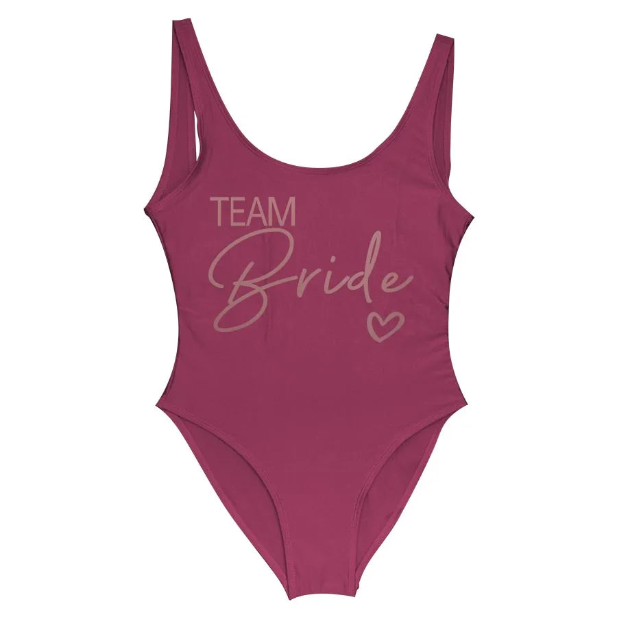 Team Bride One-Piece Swimsuit