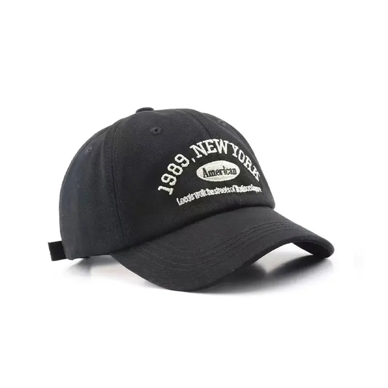 Letter Embroidered Baseball Cap with Curved Brim Styling