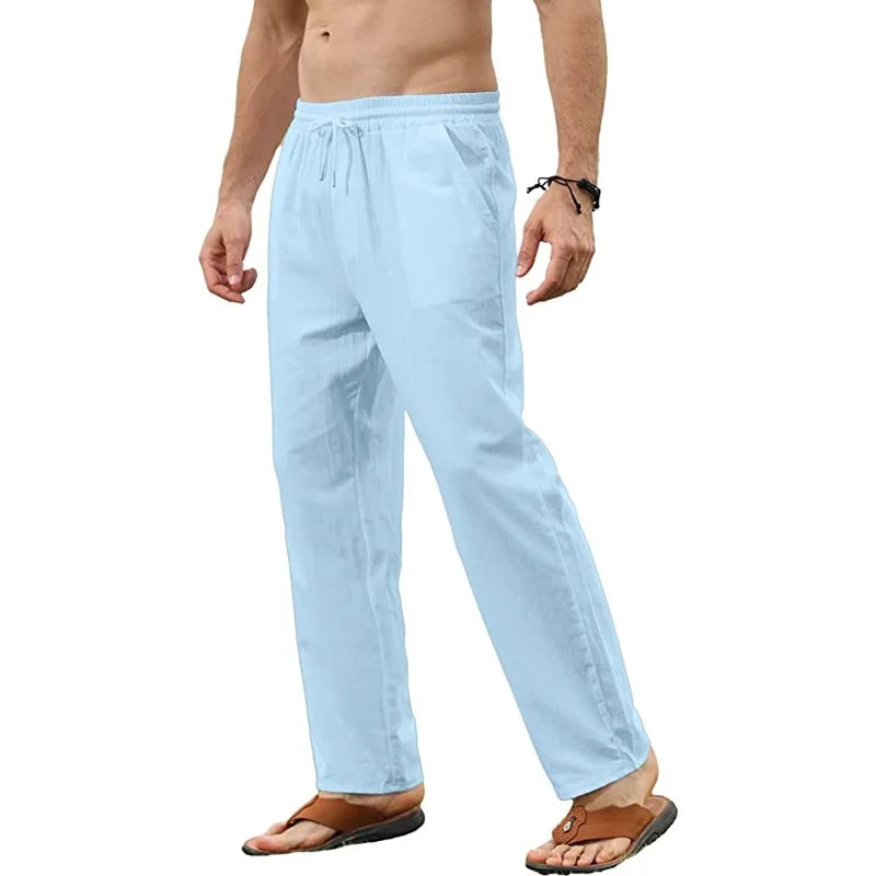 Men's Elastic Waist Casual Pants For Everyday Wear