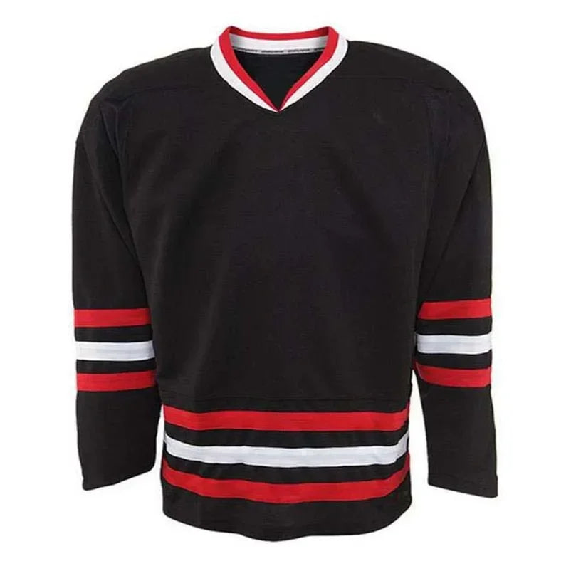 Plain Striped Hockey Practice Long Sleeve Jersey For Sports Outfits