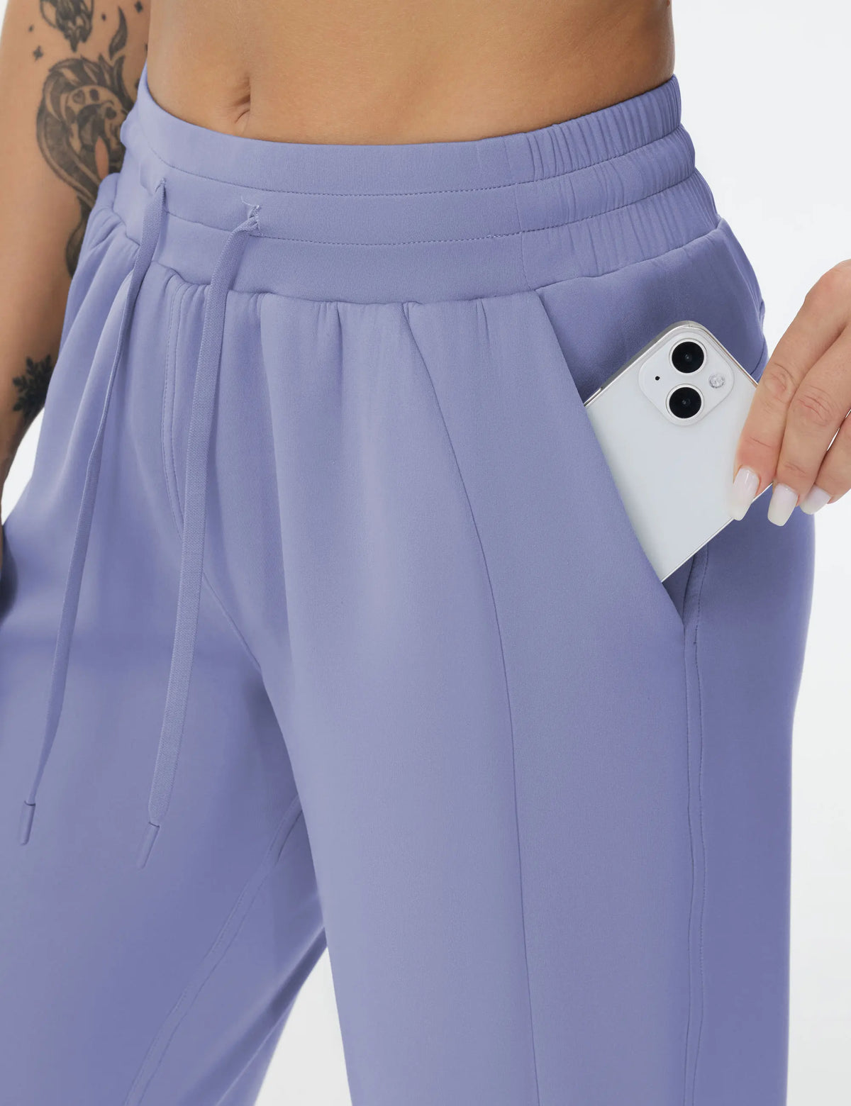 Women's Cuffed Drawstring Yoga Pants For Workout Outfits