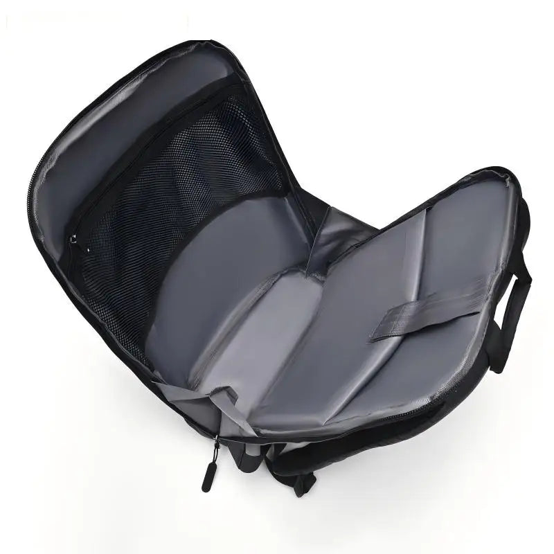 Rectangular Laptop Backpack with Front Pockets and Carry Handle