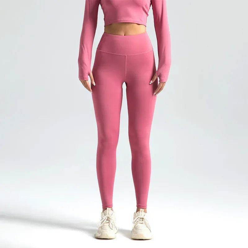 Women's High-Waist Stretch Ankle-Length Workout Leggings