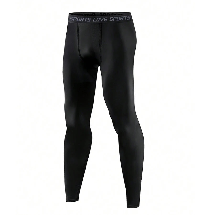Men's Fitted Training Leggings for Gym and Running
