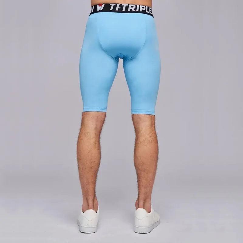 Men's Fitted Training Shorts for Gym and Running