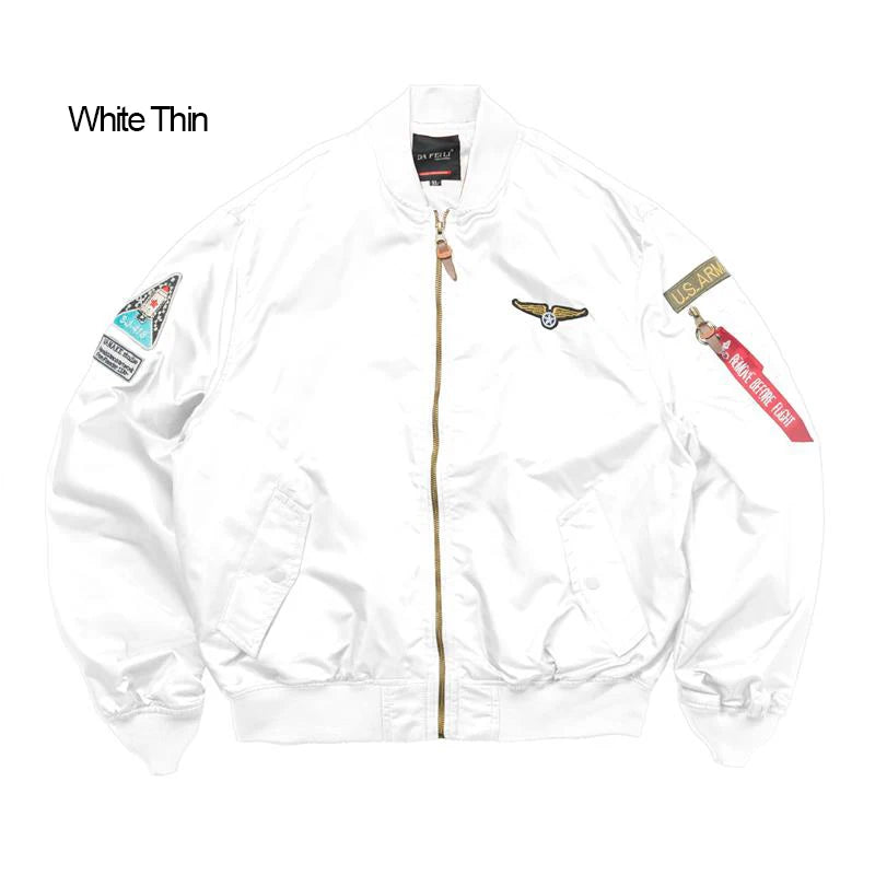 Men's Bomber Jacket Casual Fall Winter Military Jacket and Coats Outwear