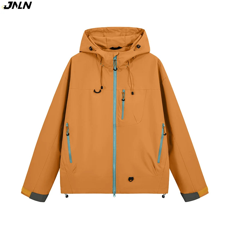 Hooded Hiking Jacket with Chest Pocket