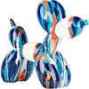 Balloon Dog Animal Art Sculpture, Abstract Balloon Dog Sculpture, Graffiti Balloon Dog Fashion Resin Craft Art Modeling