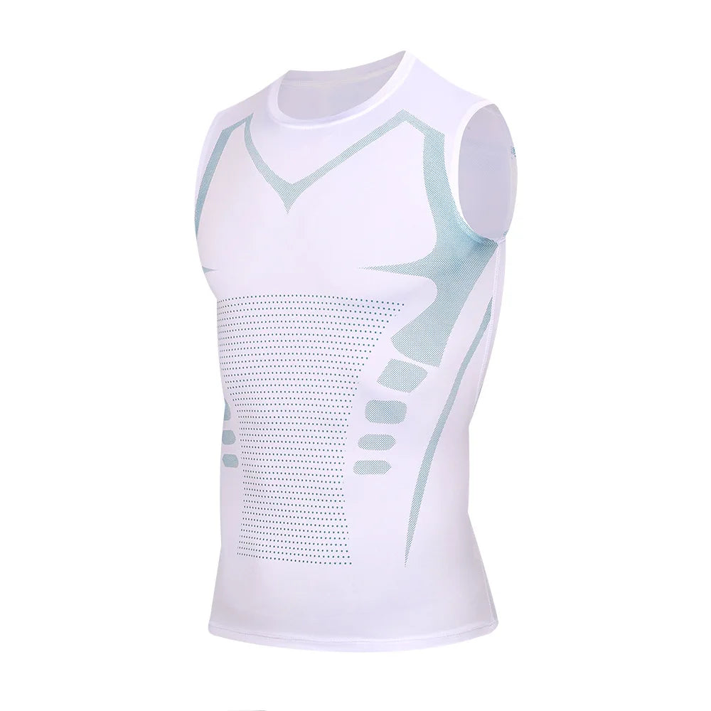 Fitted Sports Compression Shirt with Original Sleeve Style Options