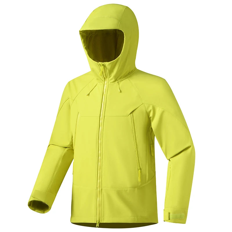 Unisex Waterproof Softshell Hiking Jacket for Camping