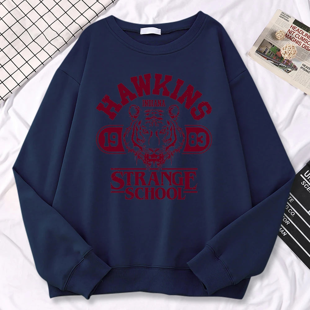 Letter Graphic Long Sleeve Pullover Casual Hoodie for Layering