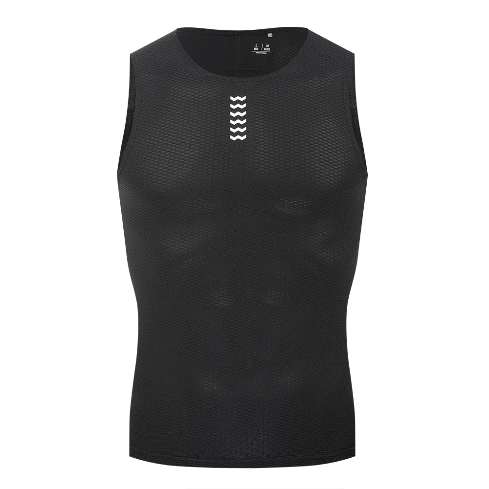 Sleeveless Crew Neck Cycling Base Layer Tank Top