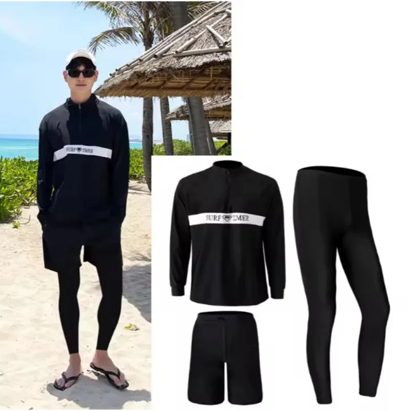 Family Long Sleeve Rash Guard Swimwear Selection