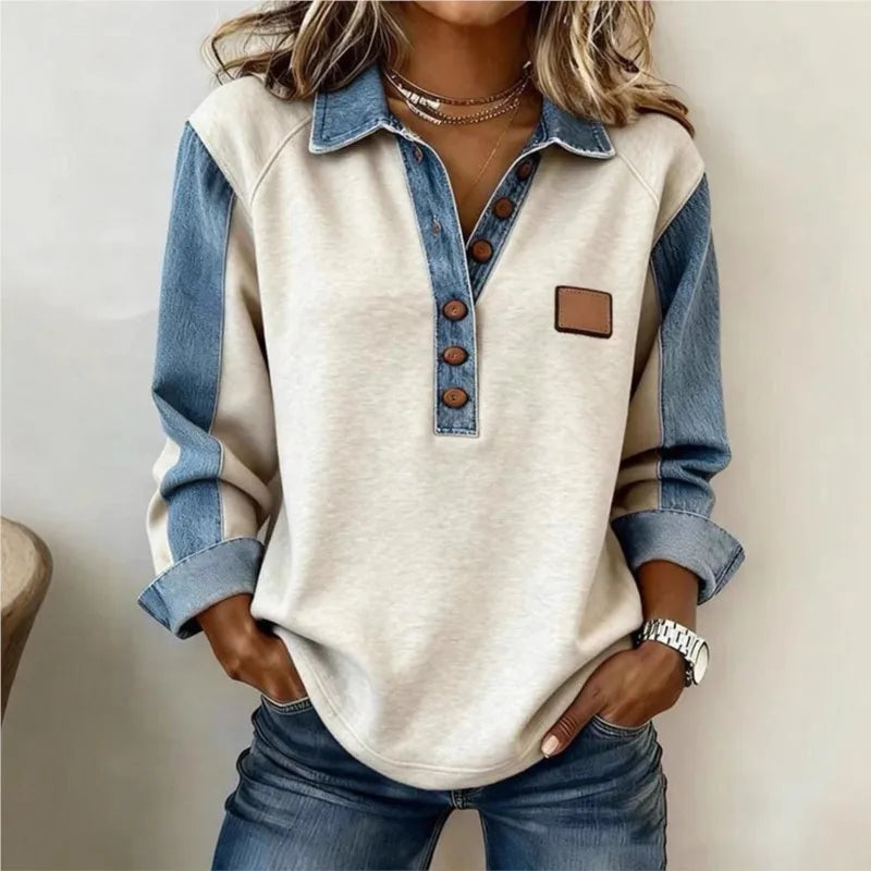 Long Sleeve Casual Pullover Sweatshirt with Original Style Options
