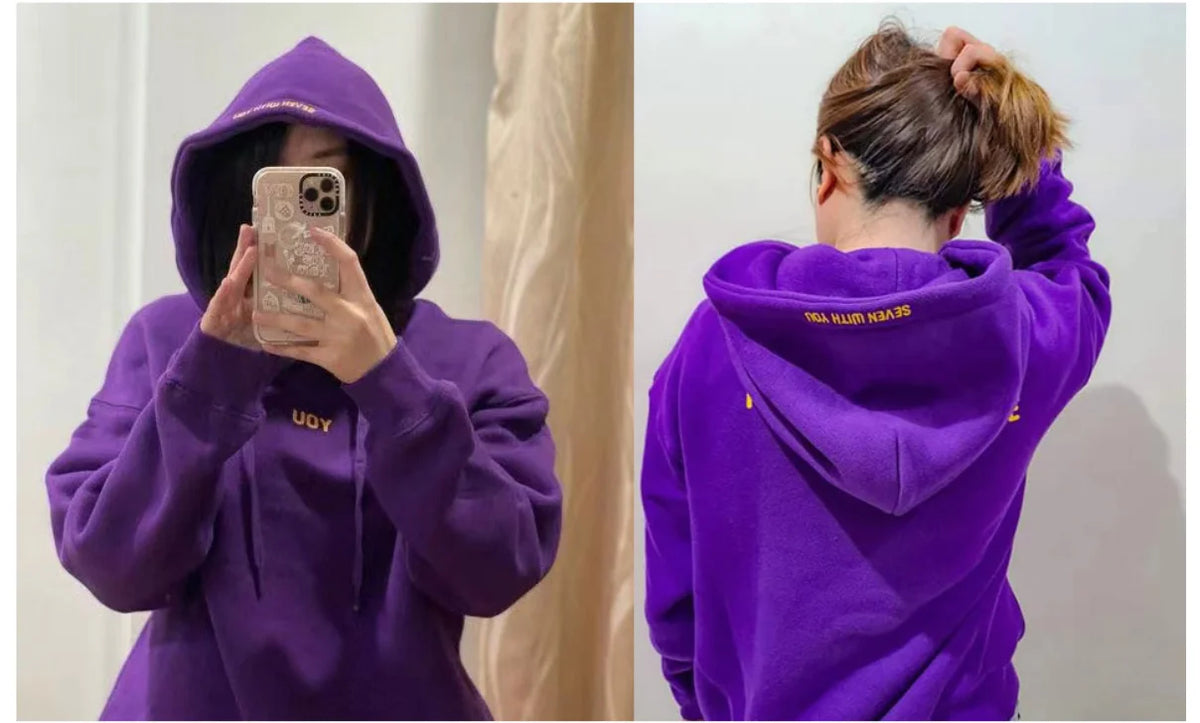 Long Sleeve Casual Hooded Sweatshirt with Relaxed Streetwear Styling