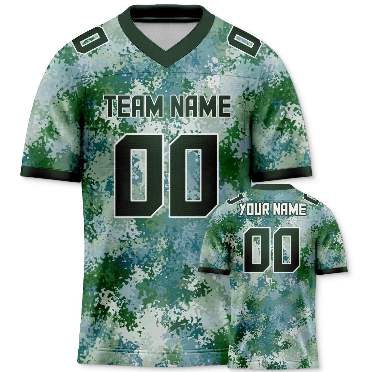 American Football Graphic Short Sleeve Sports Jersey with Number Print