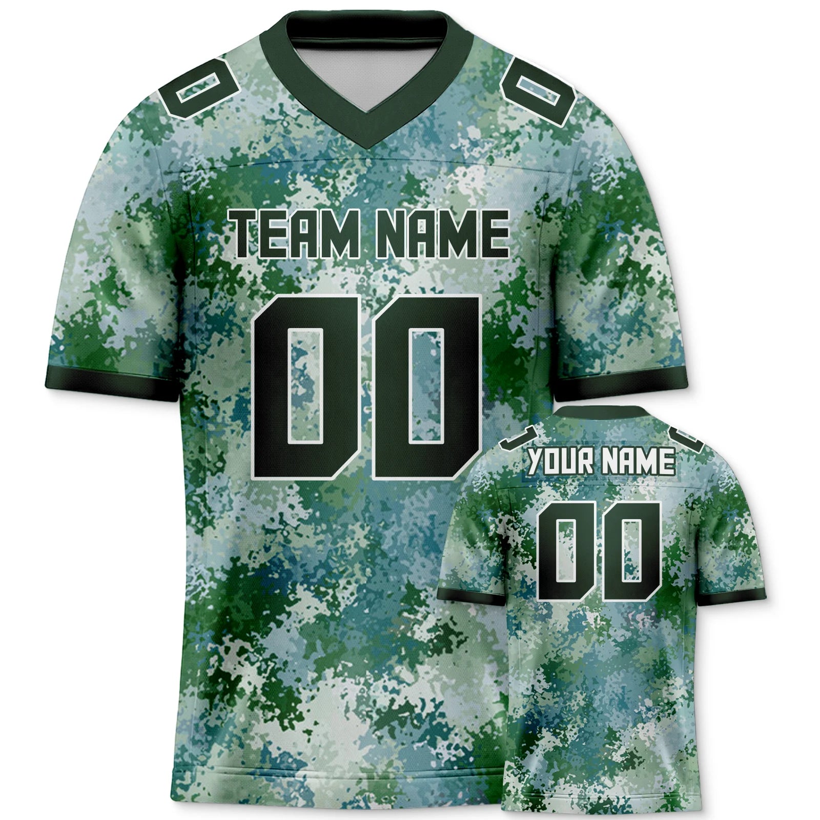 American Football Graphic Short Sleeve Sports Jersey with Number Print