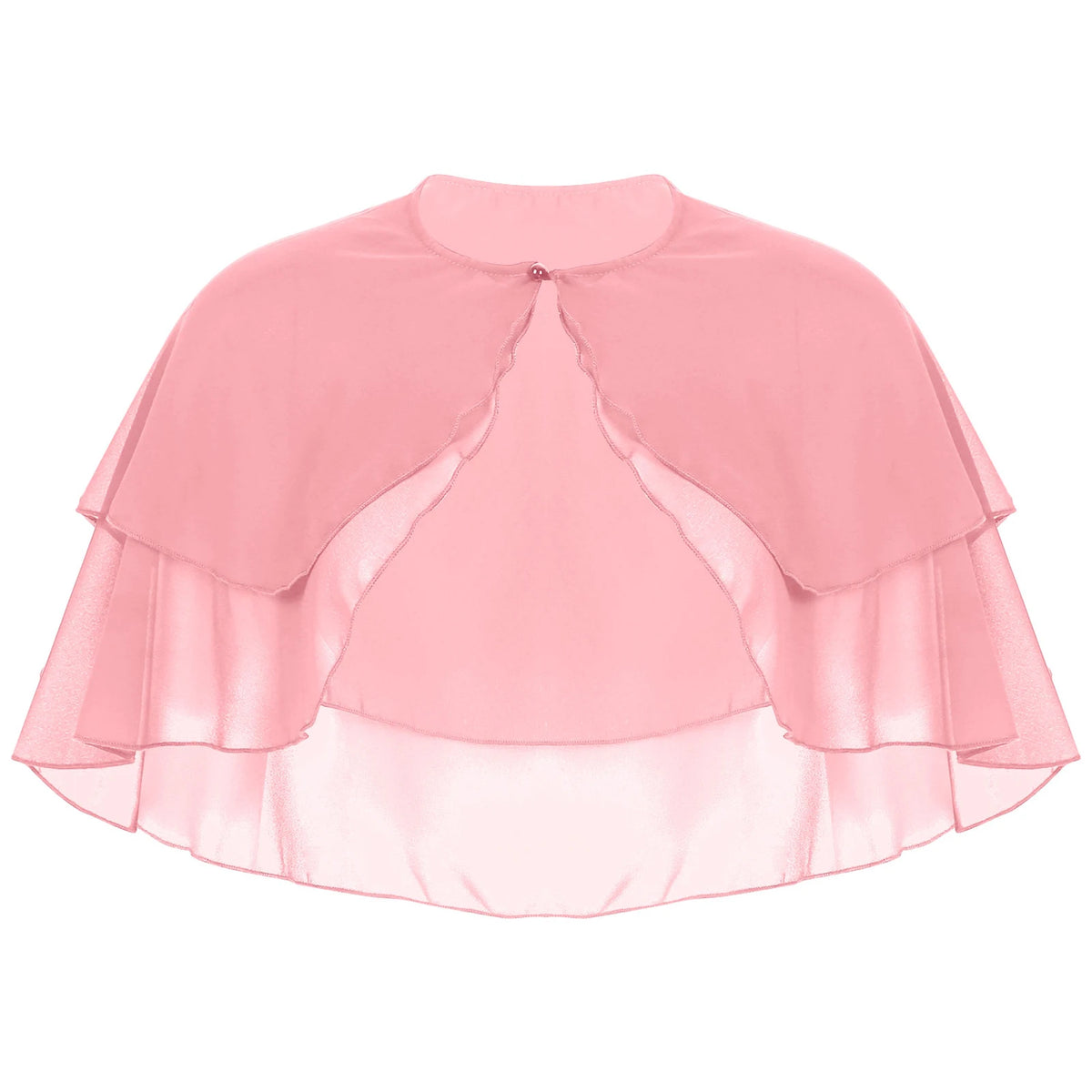 Layered Chiffon Capelet for Layering over Dresses and Tops