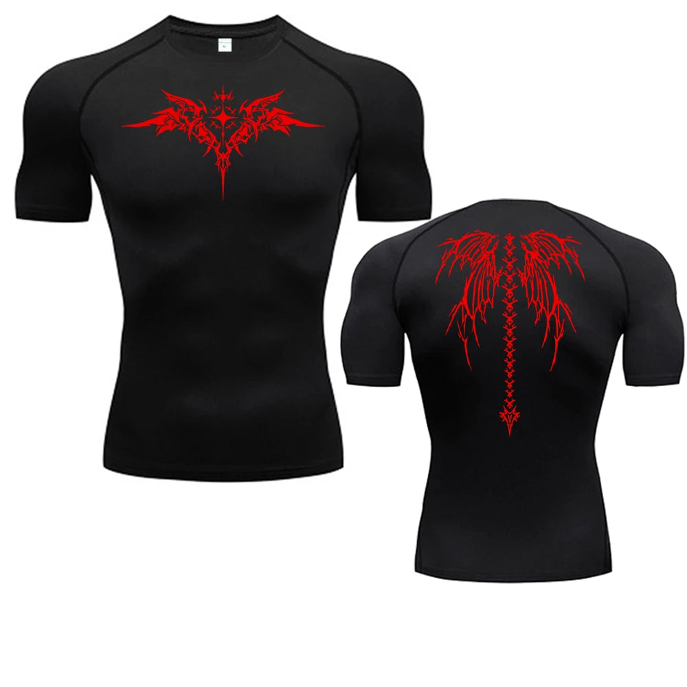 Fitted Sports Compression Shirt with Original Sleeve Style Options