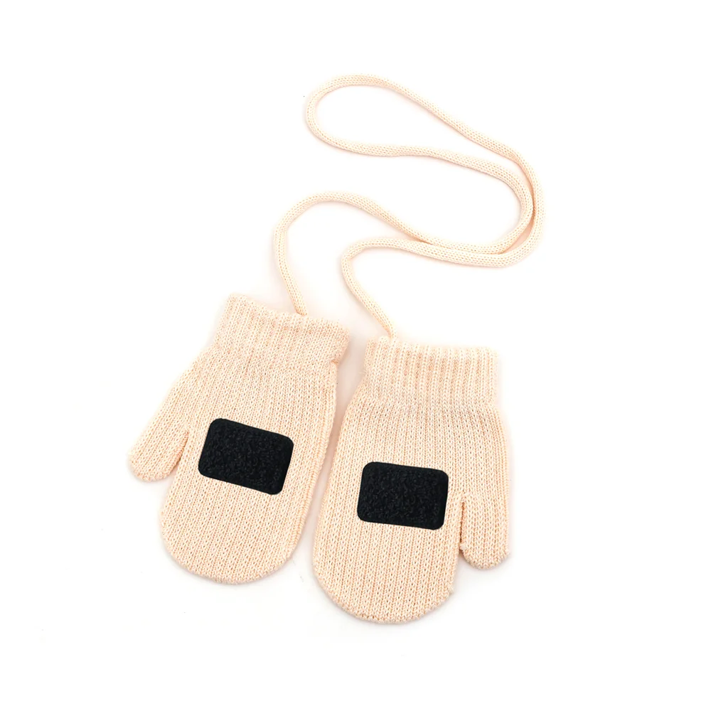 Children's Cotton Knitted Beanie with Patch Designs and Original Size Options