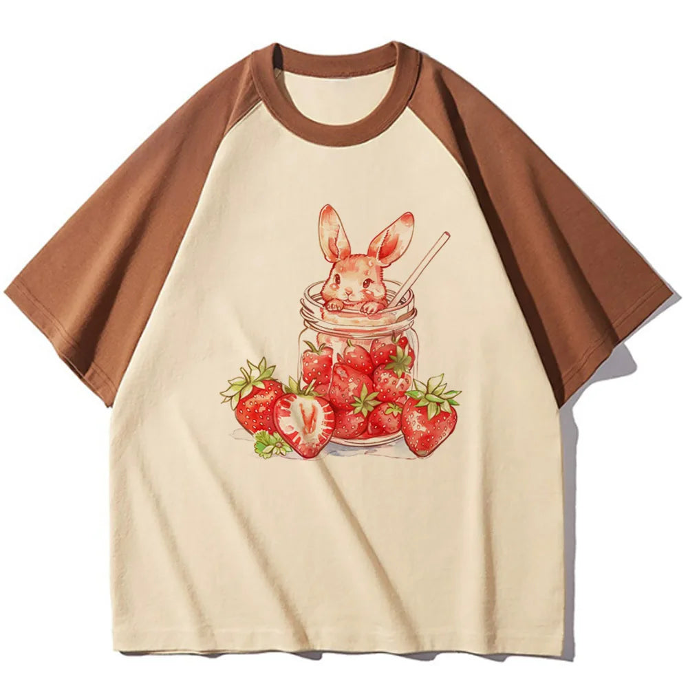 Strawberry Graphic Raglan Short-Sleeve T-Shirt