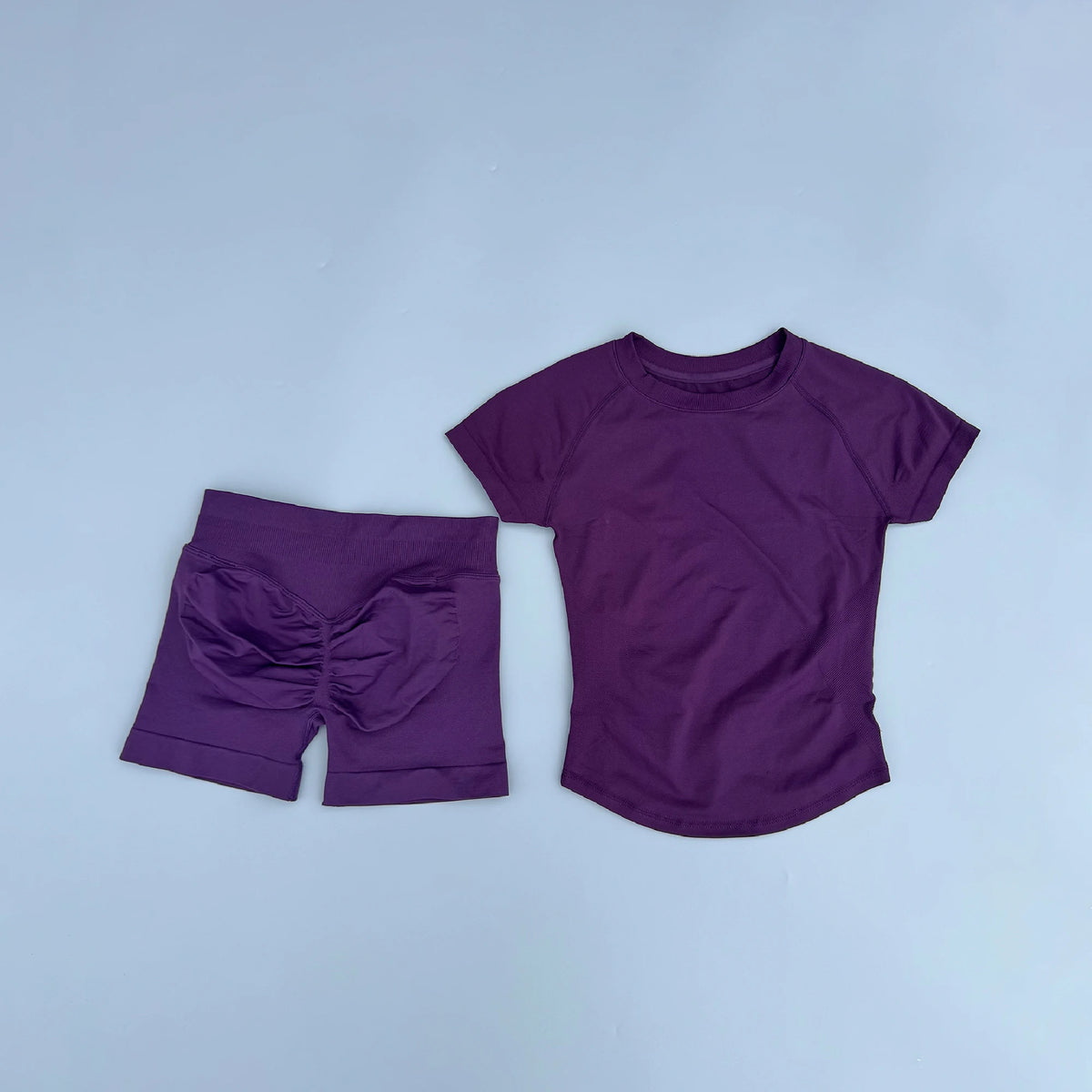Women's Top And Shorts Yoga Set For Workout Outfits