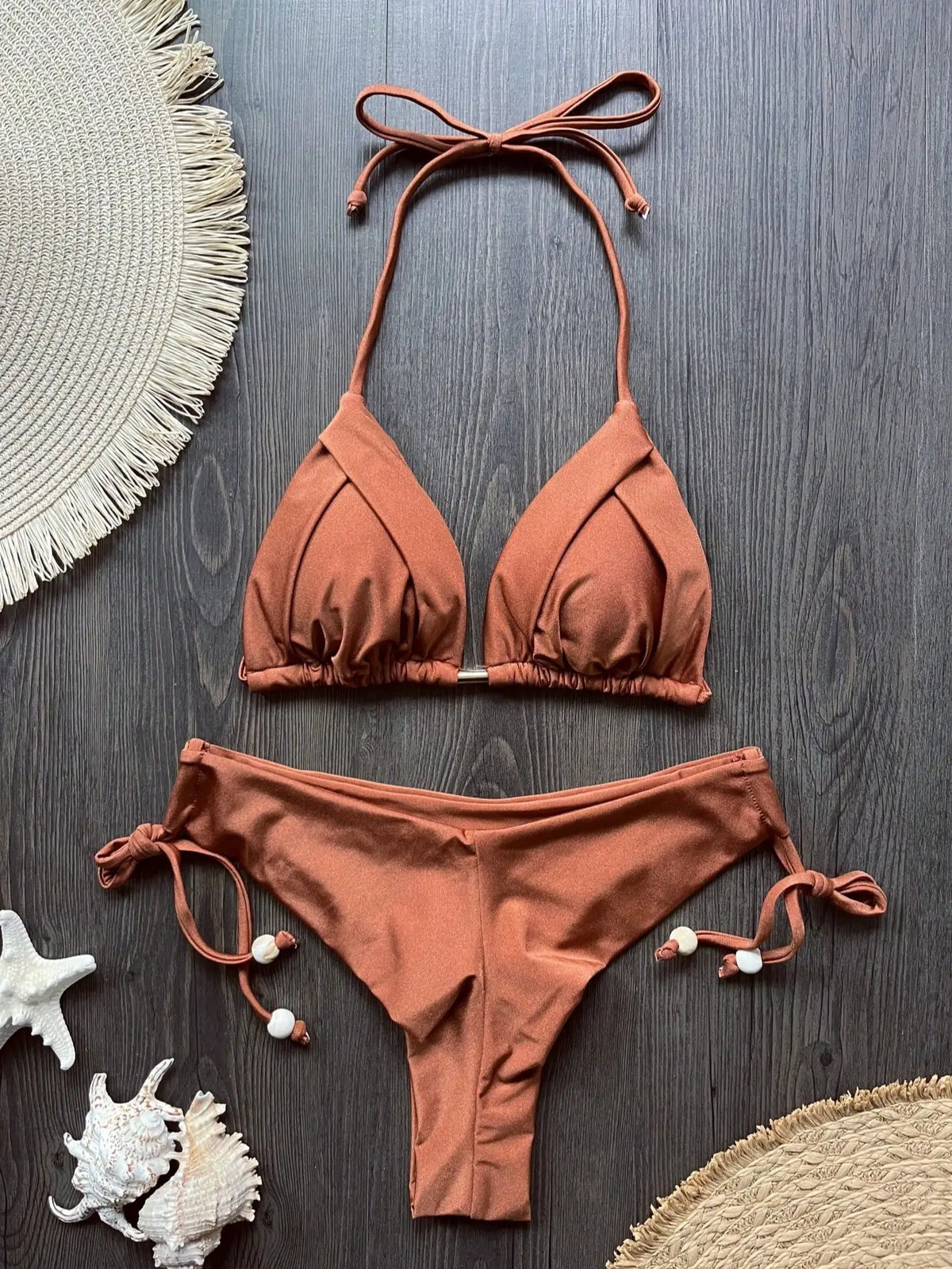 Solid Triangle Bikini
