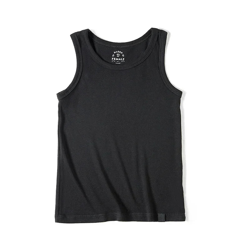 Women's V-Neck Knit Tank Top with Sleeveless Design and Simple Shape