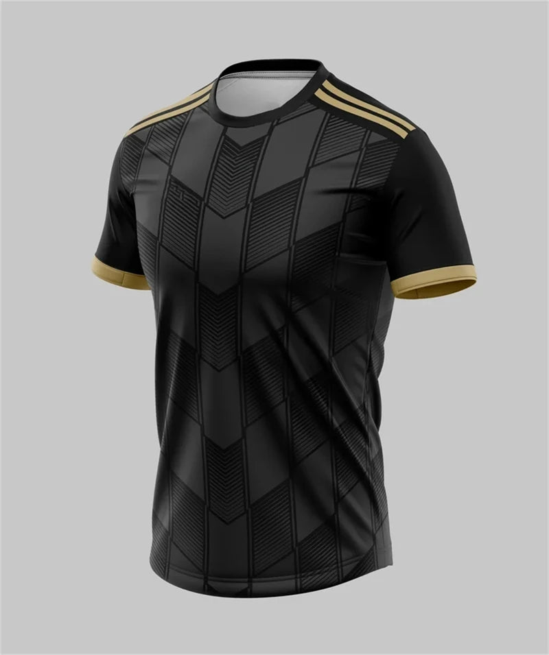 Geometric Sports Print Short Sleeve T-shirt For Sports Outfits