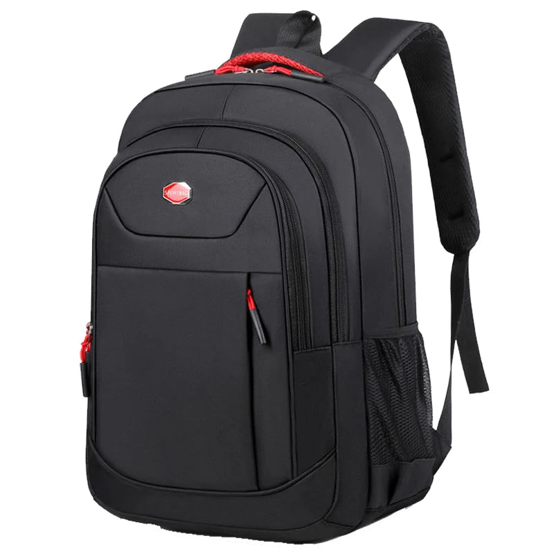 Everyday Commuter Backpack with Contrast Zippers and Multiple Front Pocket Styles
