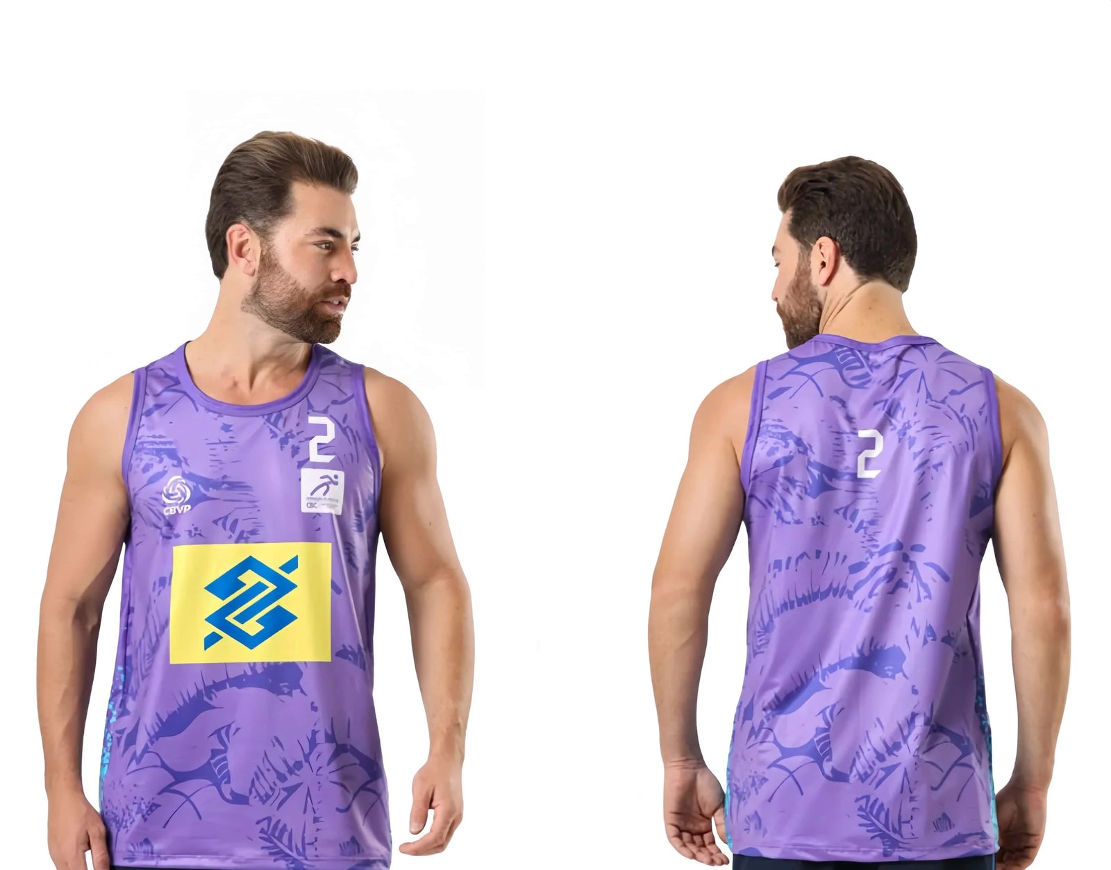 Number Two Volleyball Sleeveless Tank Top For Sports Outfits