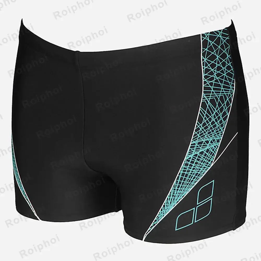 Men's Printed Swim Shorts for Pool Swimming and Summer Beach Wear